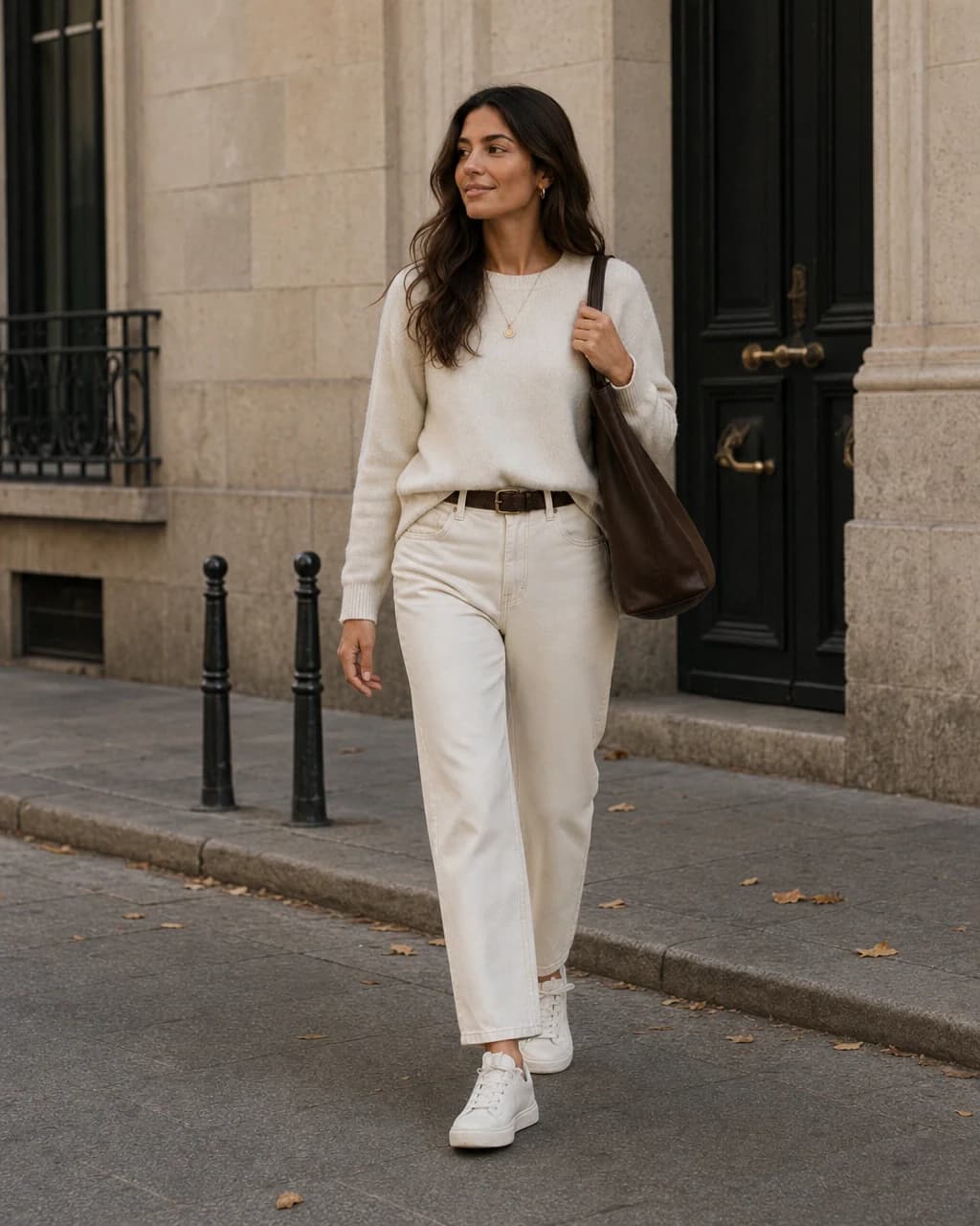 Ivory tailoring showing a balanced jacket and trouser silhouette
