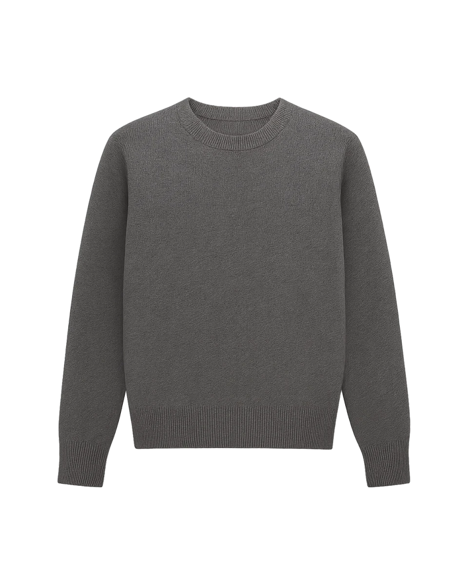 Grey Crew Knit